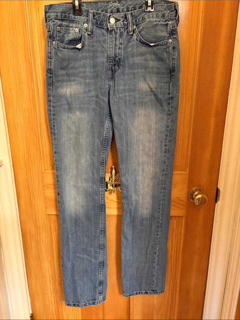 Levi's Straight-Leg Jeans in Faded Blue Wash